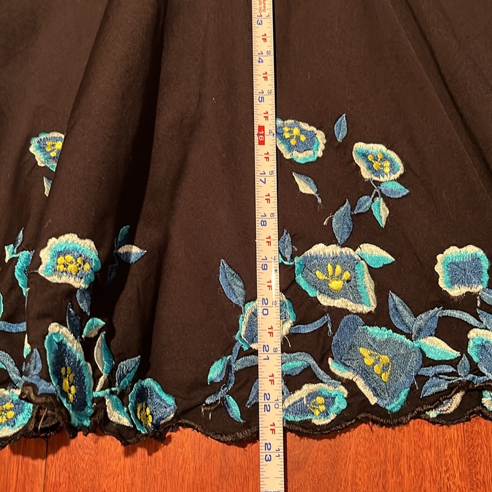 Persaman New York Boho Embroidered Skirt Size 10 - Picture 7 of 8